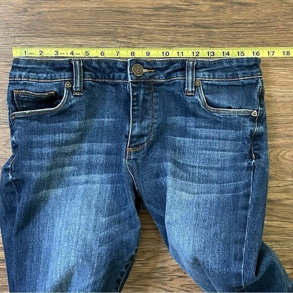 Kut From The Kloth Ankle Emma Straight Leg Distressed Jeans Size 10 - Picture 6 of 10